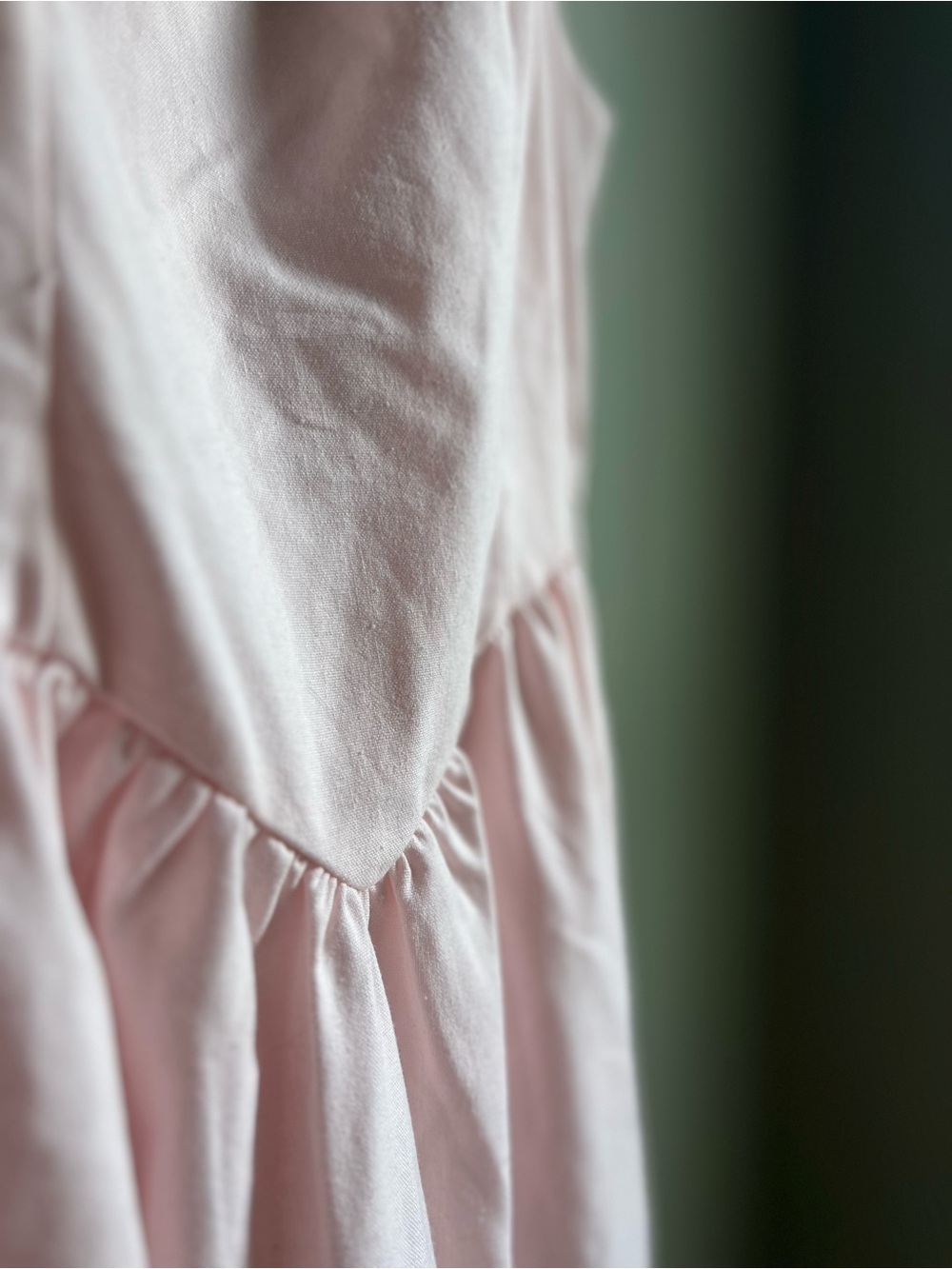 Cider Light Pink Sleeveless Flared Midi Dress - Picture 3 of 6